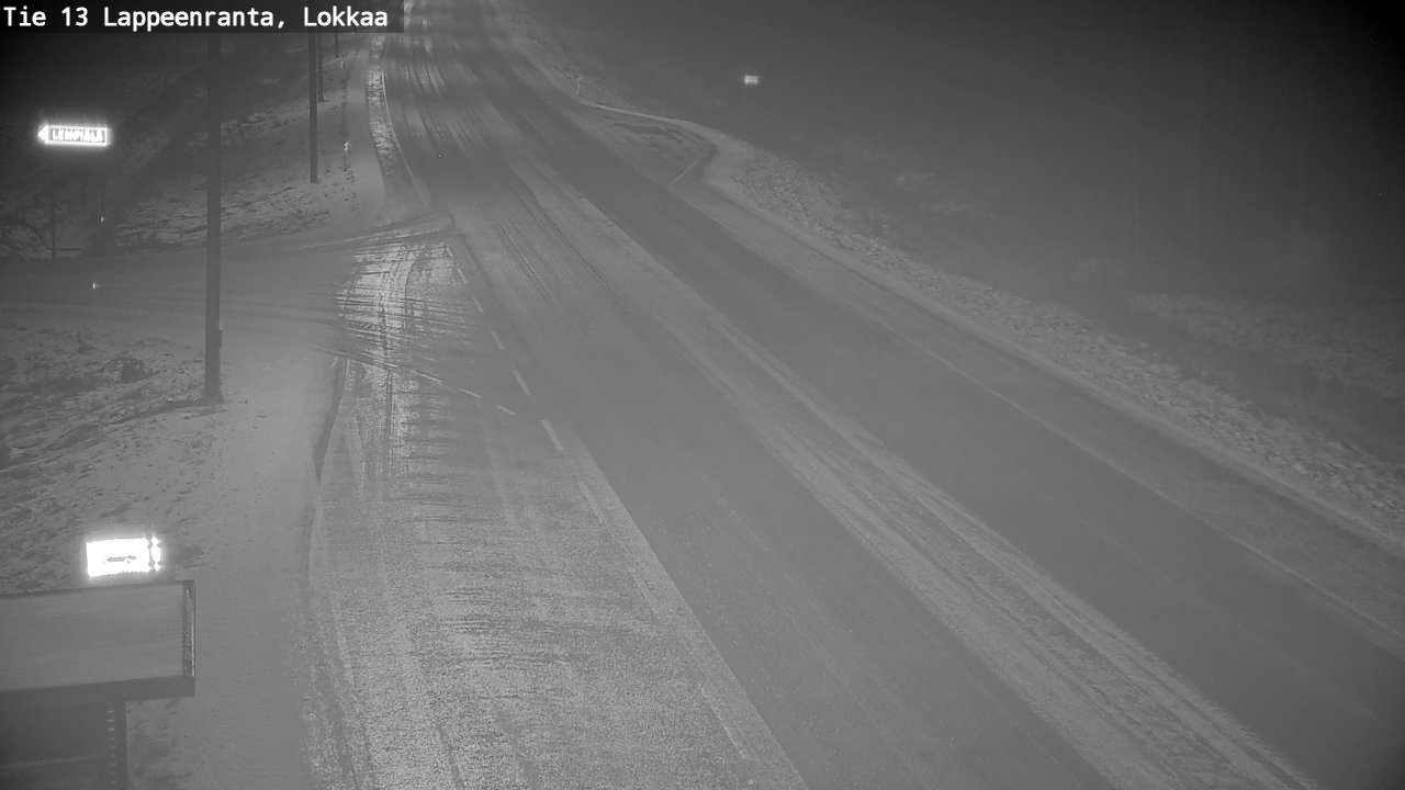 Weather Camera Image Väg 13 Lokkaa rakan, Lappeenranta, Etelä-Karjala