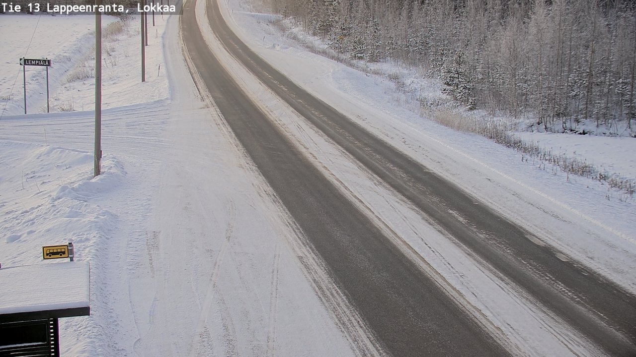 Kelikamerat Kuva Tie 13 Lokkaan suora, Lappeenranta, Etelä-Karjala