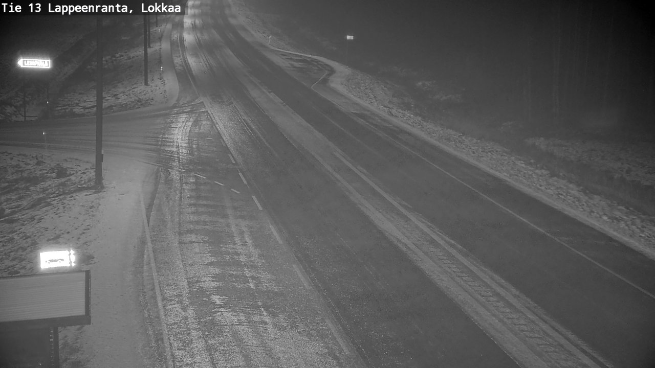 Weather Camera Image Väg 13 Lokkaa rakan, Lappeenranta, Etelä-Karjala