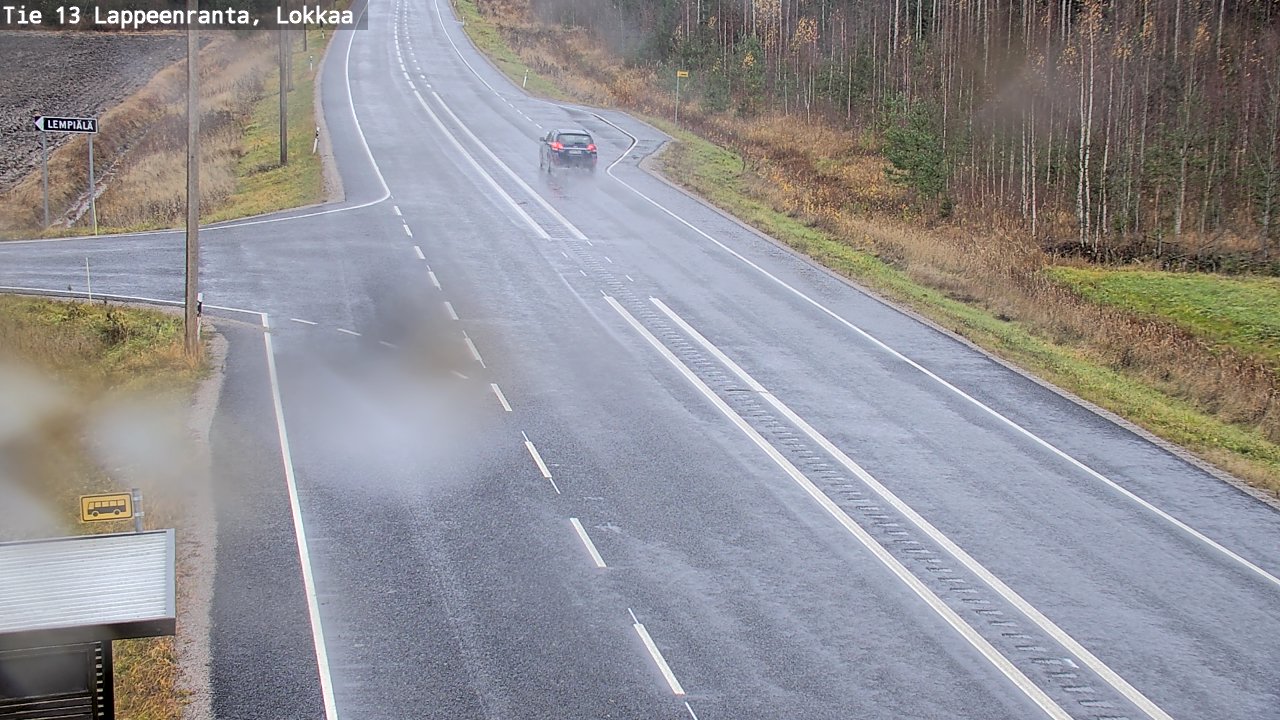 Kelikamerat Kuva Tie 13 Lokkaan suora, Lappeenranta, Etelä-Karjala