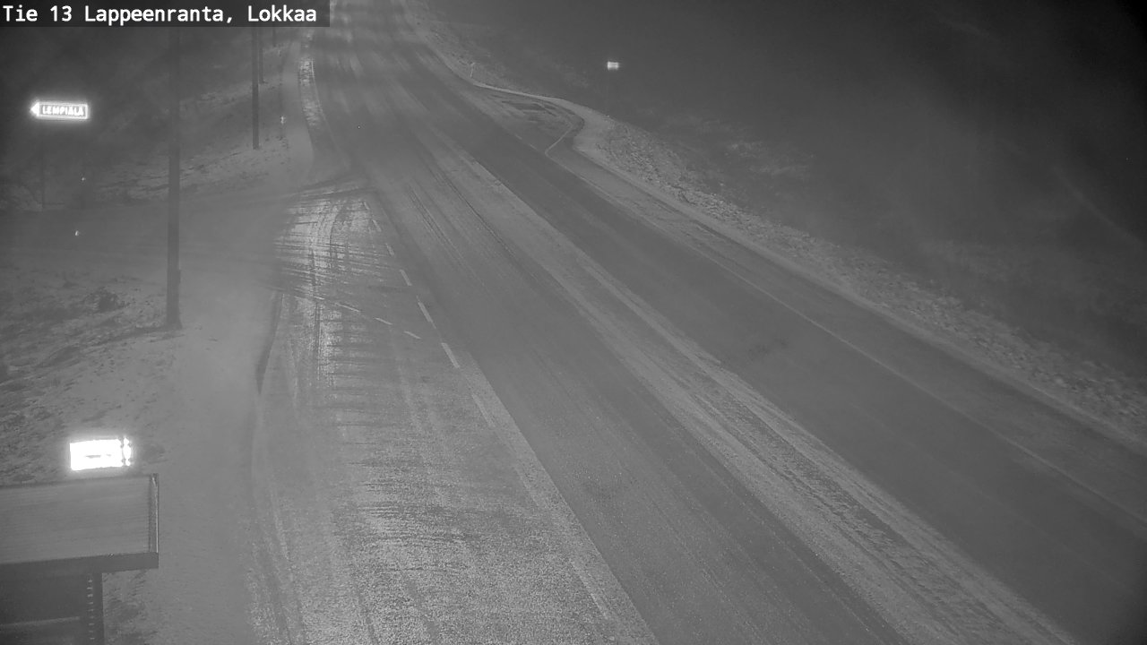 Weather Camera Image Väg 13 Lokkaa rakan, Lappeenranta, Etelä-Karjala