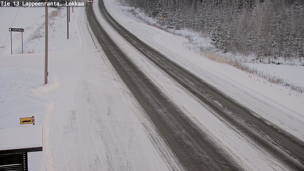 Kelikamerat Kuva Tie 13 Lokkaan suora, Lappeenranta, Etelä-Karjala