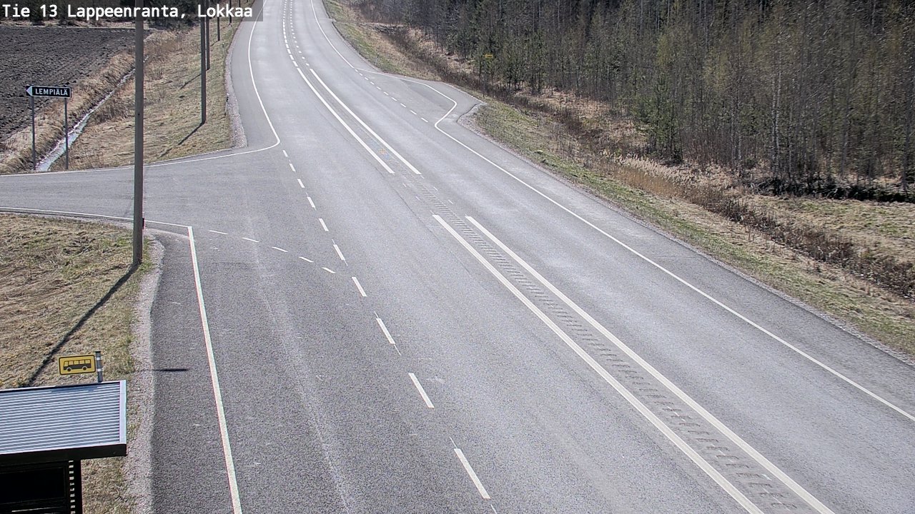Kelikamerat Kuva Tie 13 Lokkaan suora, Lappeenranta, Etelä-Karjala