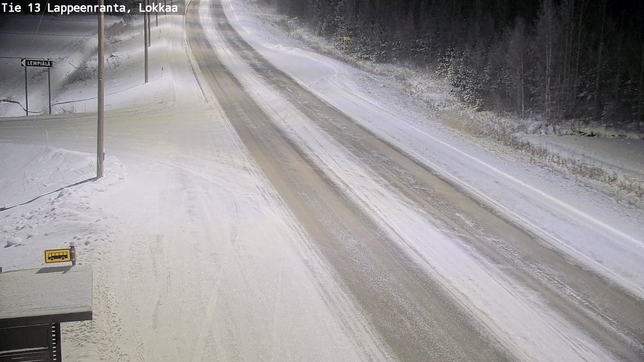 Kelikamerat Kuva Tie 13 Lokkaan suora, Lappeenranta, Etelä-Karjala