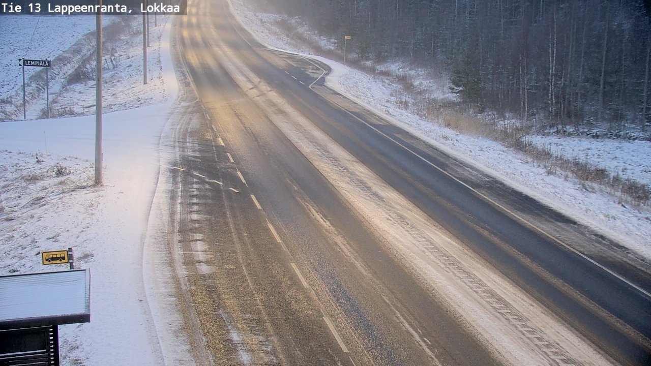 Kelikamerat Kuva Tie 13 Lokkaan suora, Lappeenranta, Etelä-Karjala