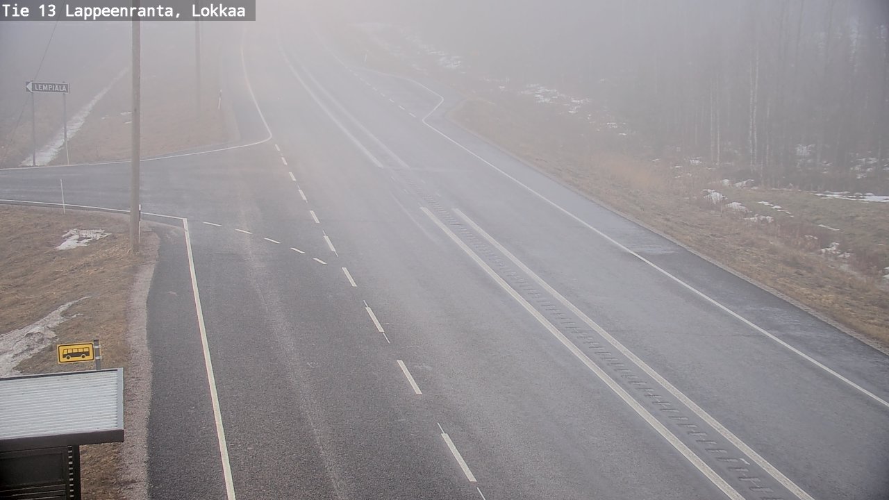 Kelikamerat Kuva Tie 13 Lokkaan suora, Lappeenranta, Etelä-Karjala