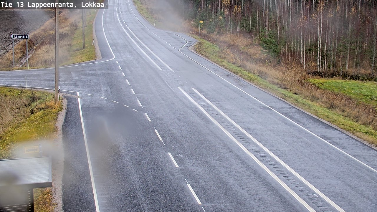 Kelikamerat Kuva Tie 13 Lokkaan suora, Lappeenranta, Etelä-Karjala