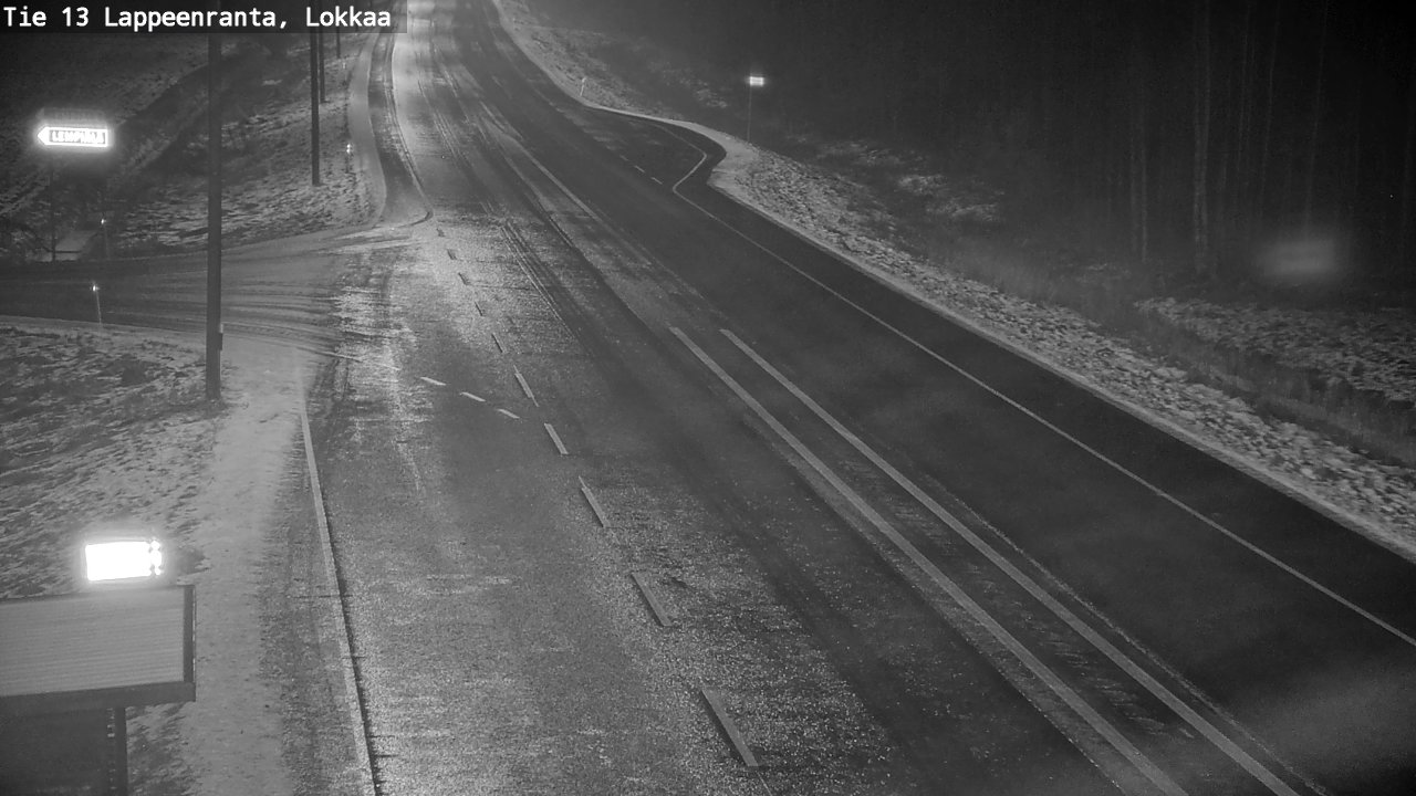 Weather Camera Image Väg 13 Lokkaa rakan, Lappeenranta, Etelä-Karjala