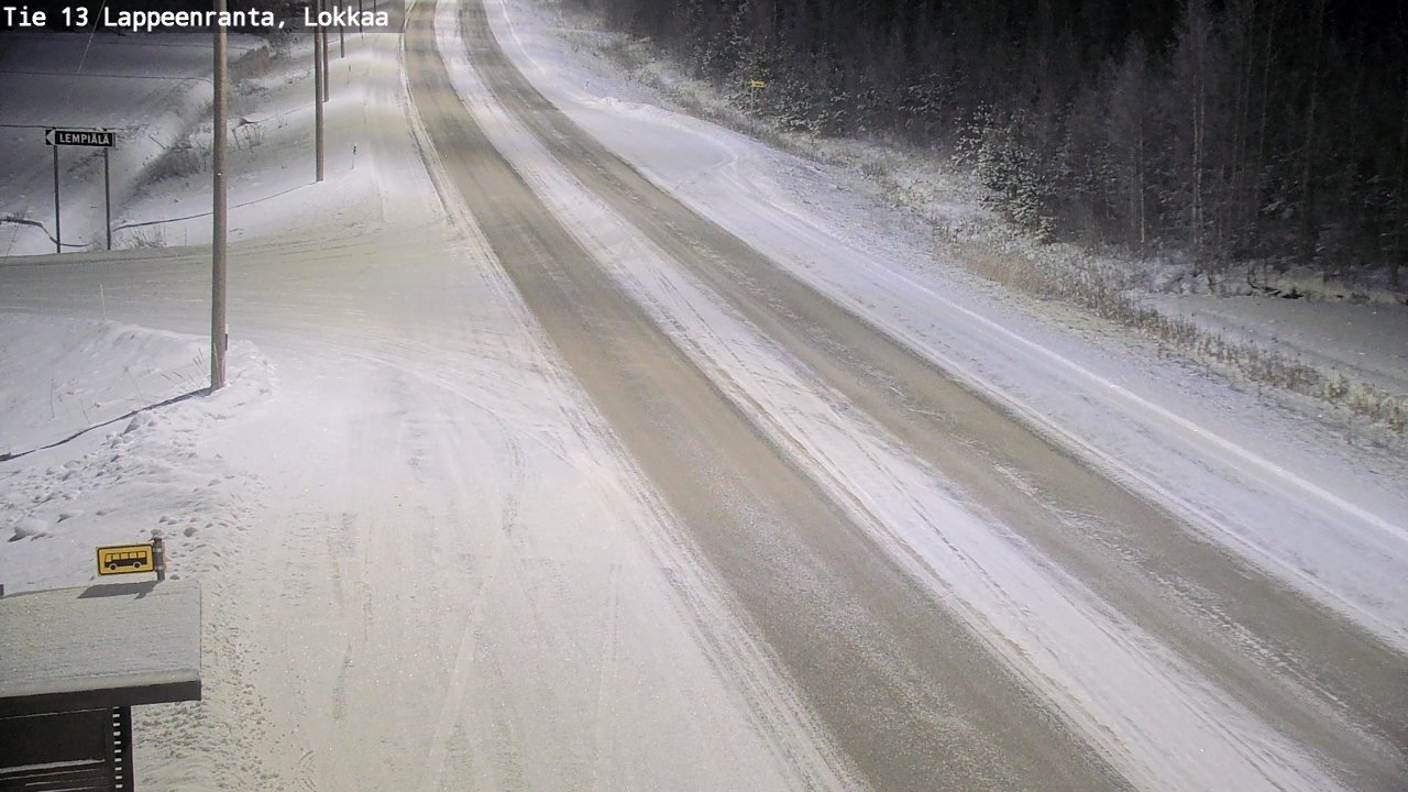 Kelikamerat Kuva Tie 13 Lokkaan suora, Lappeenranta, Etelä-Karjala