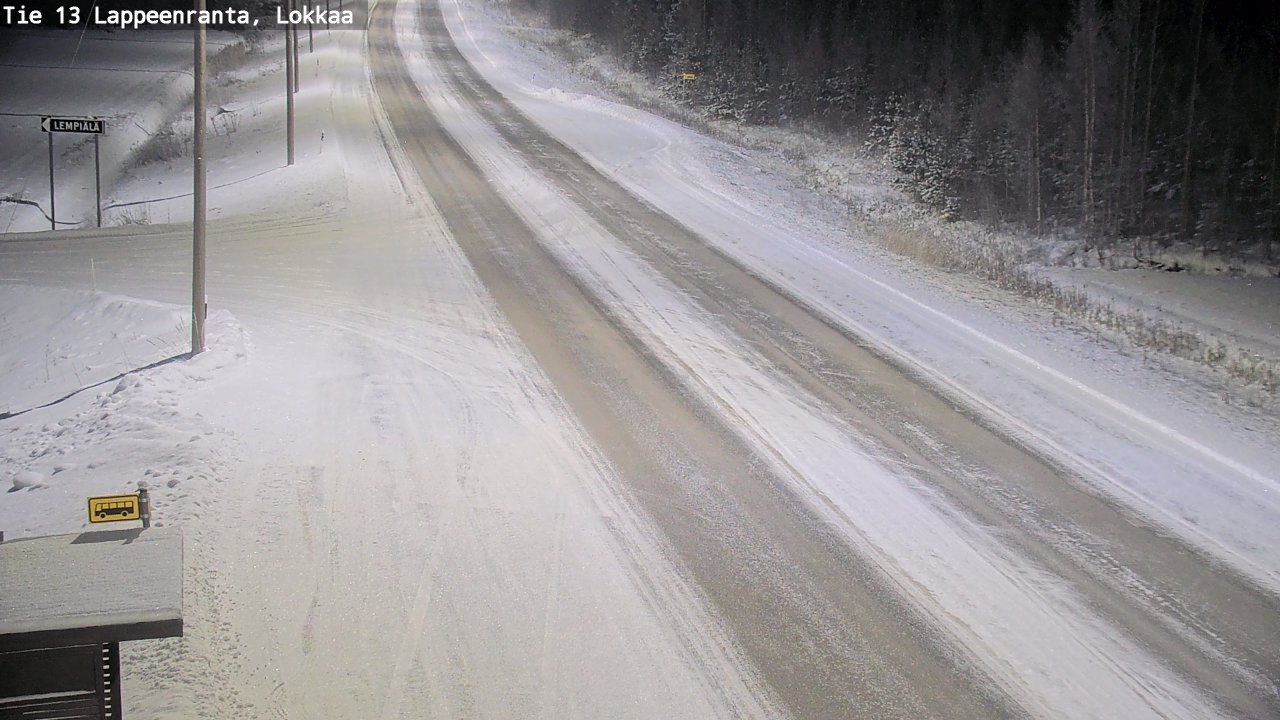 Kelikamerat Kuva Tie 13 Lokkaan suora, Lappeenranta, Etelä-Karjala