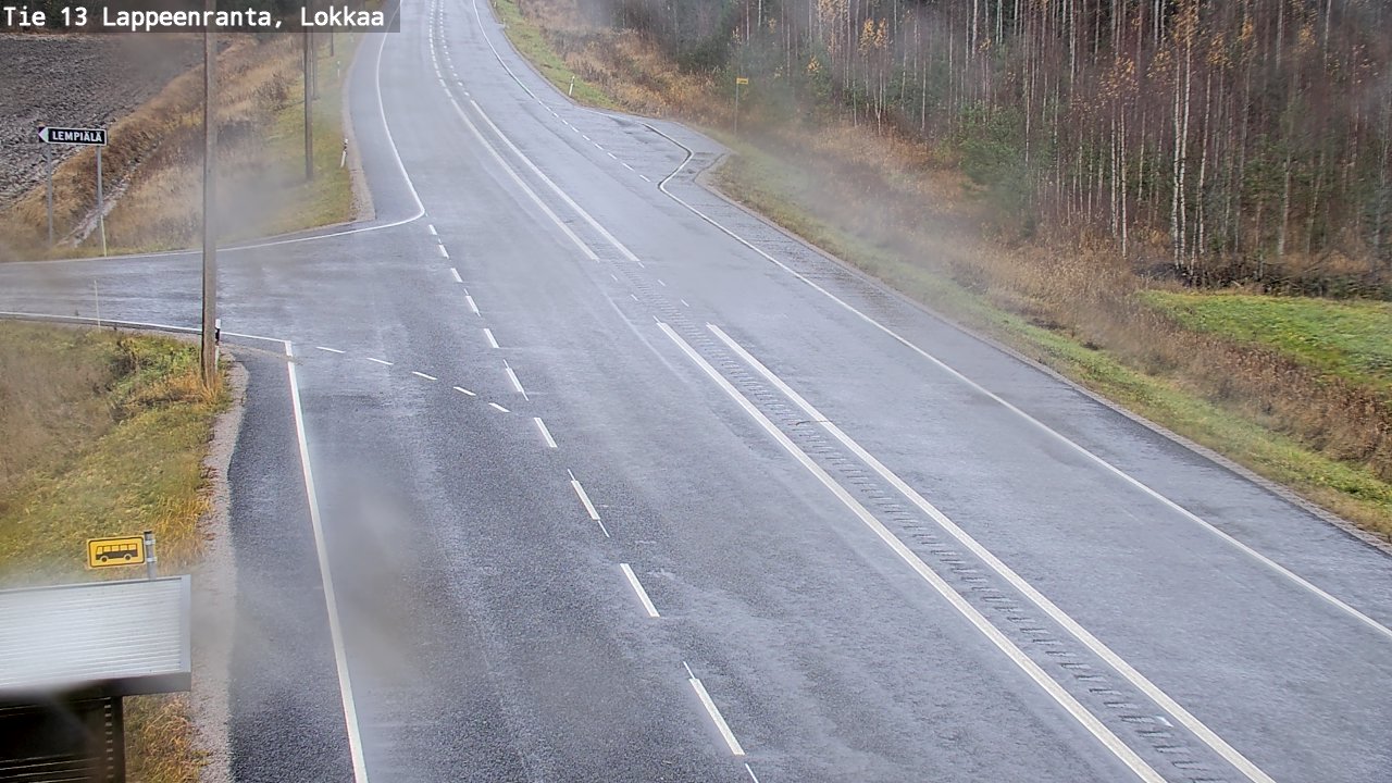 Kelikamerat Kuva Tie 13 Lokkaan suora, Lappeenranta, Etelä-Karjala