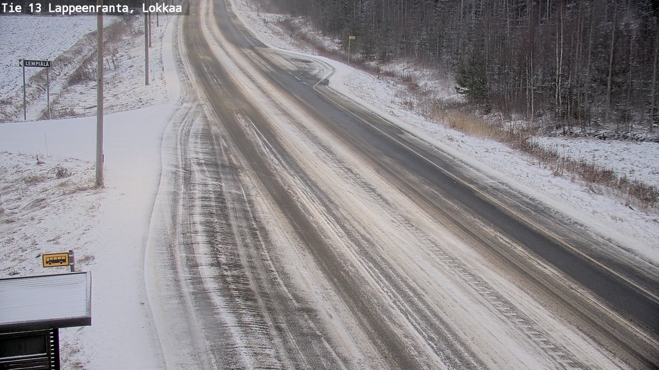 Kelikamerat Kuva Tie 13 Lokkaan suora, Lappeenranta, Etelä-Karjala