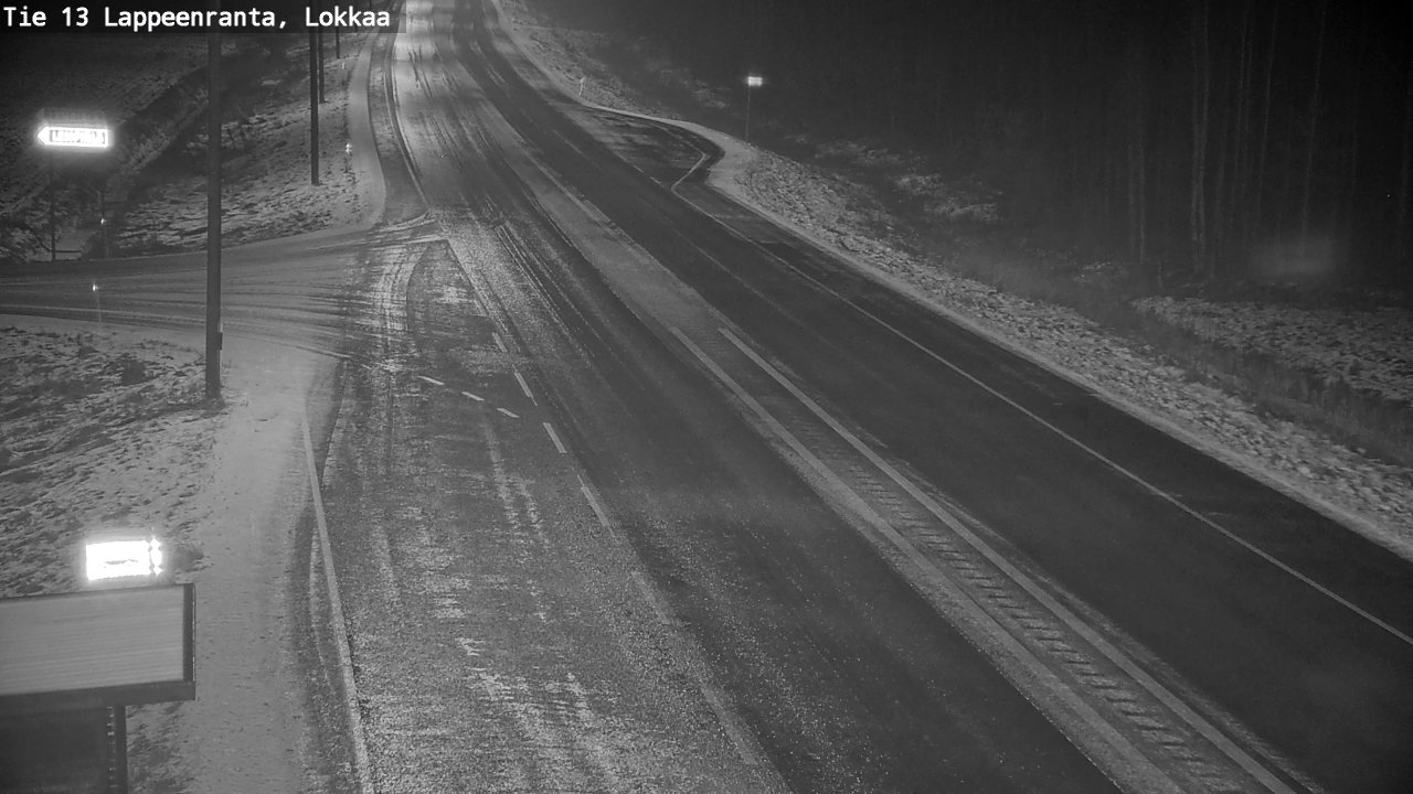 Weather Camera Image Väg 13 Lokkaa rakan, Lappeenranta, Etelä-Karjala