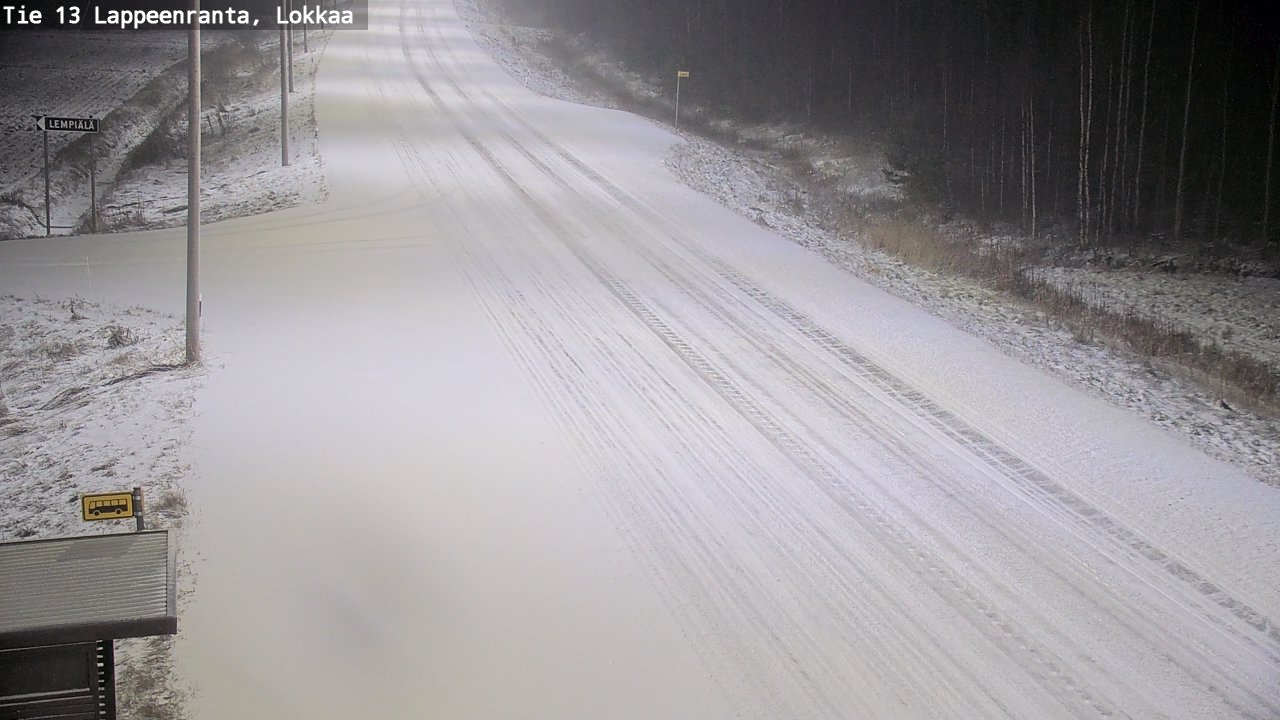 Kelikamerat Kuva Tie 13 Lokkaan suora, Lappeenranta, Etelä-Karjala