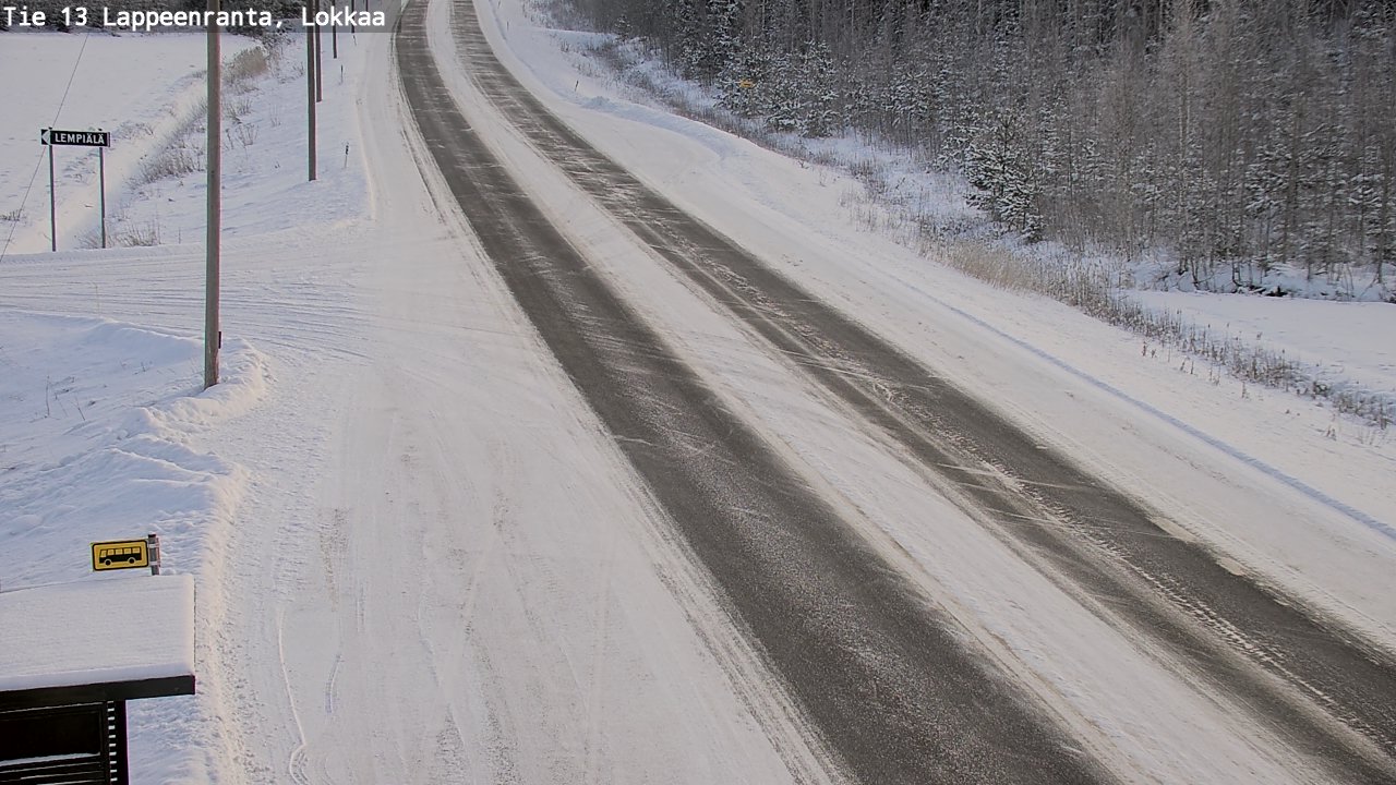 Kelikamerat Kuva Tie 13 Lokkaan suora, Lappeenranta, Etelä-Karjala