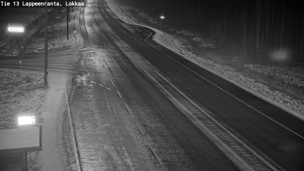Weather Camera Image Väg 13 Lokkaa rakan, Lappeenranta, Etelä-Karjala
