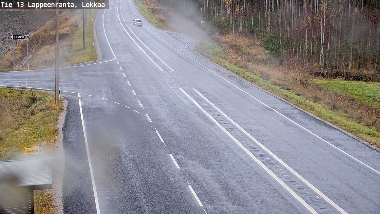 Kelikamerat Kuva Tie 13 Lokkaan suora, Lappeenranta, Etelä-Karjala