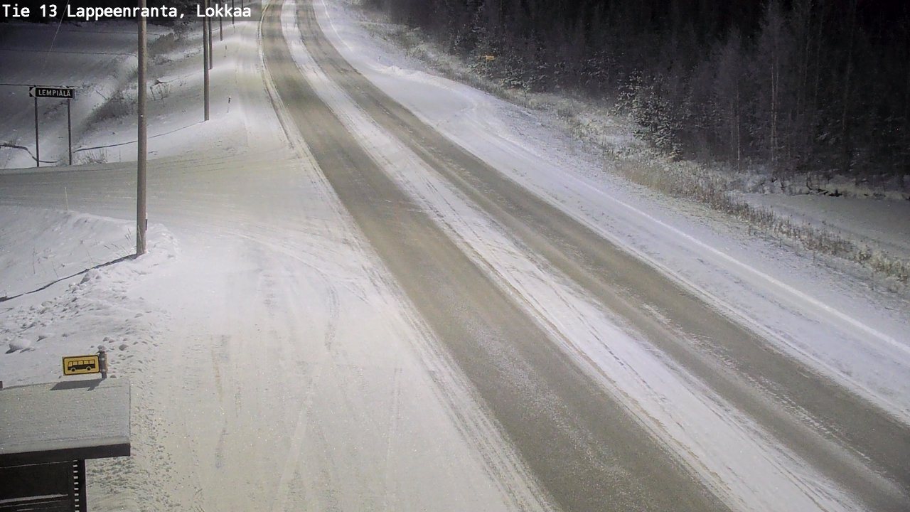 Kelikamerat Kuva Tie 13 Lokkaan suora, Lappeenranta, Etelä-Karjala
