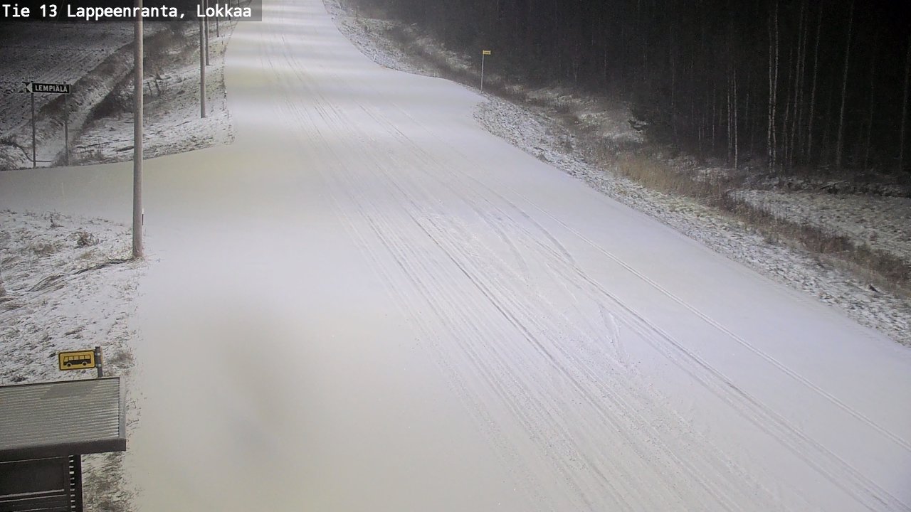 Kelikamerat Kuva Tie 13 Lokkaan suora, Lappeenranta, Etelä-Karjala