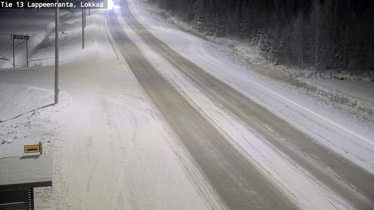 Kelikamerat Kuva Tie 13 Lokkaan suora, Lappeenranta, Etelä-Karjala