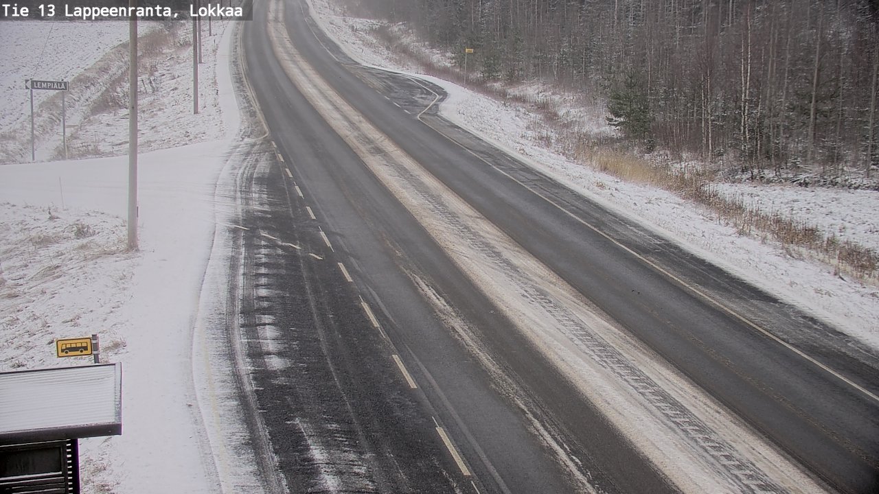 Kelikamerat Kuva Tie 13 Lokkaan suora, Lappeenranta, Etelä-Karjala