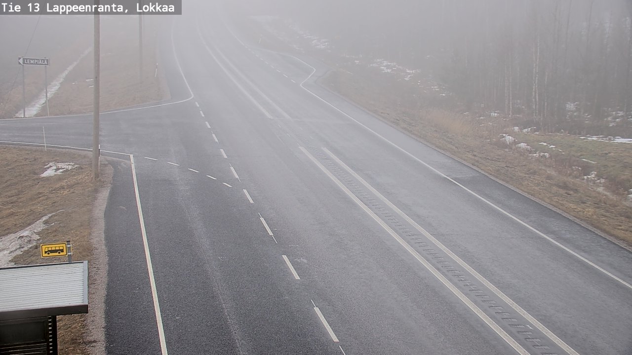 Kelikamerat Kuva Tie 13 Lokkaan suora, Lappeenranta, Etelä-Karjala