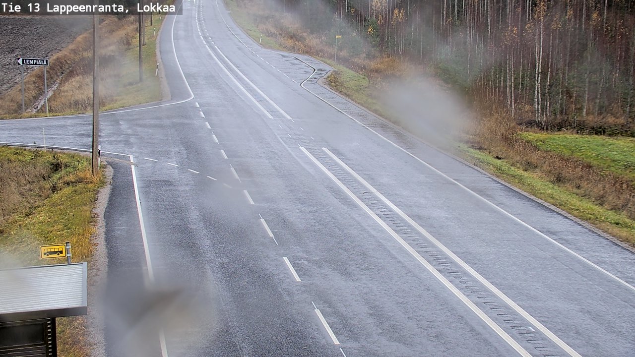 Kelikamerat Kuva Tie 13 Lokkaan suora, Lappeenranta, Etelä-Karjala
