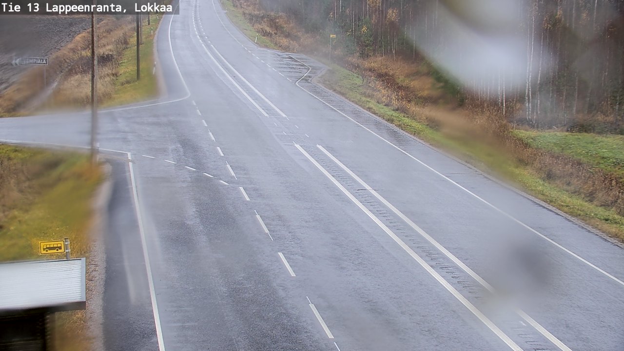 Weather Camera Image Väg 13 Lokkaa rakan, Lappeenranta, Etelä-Karjala