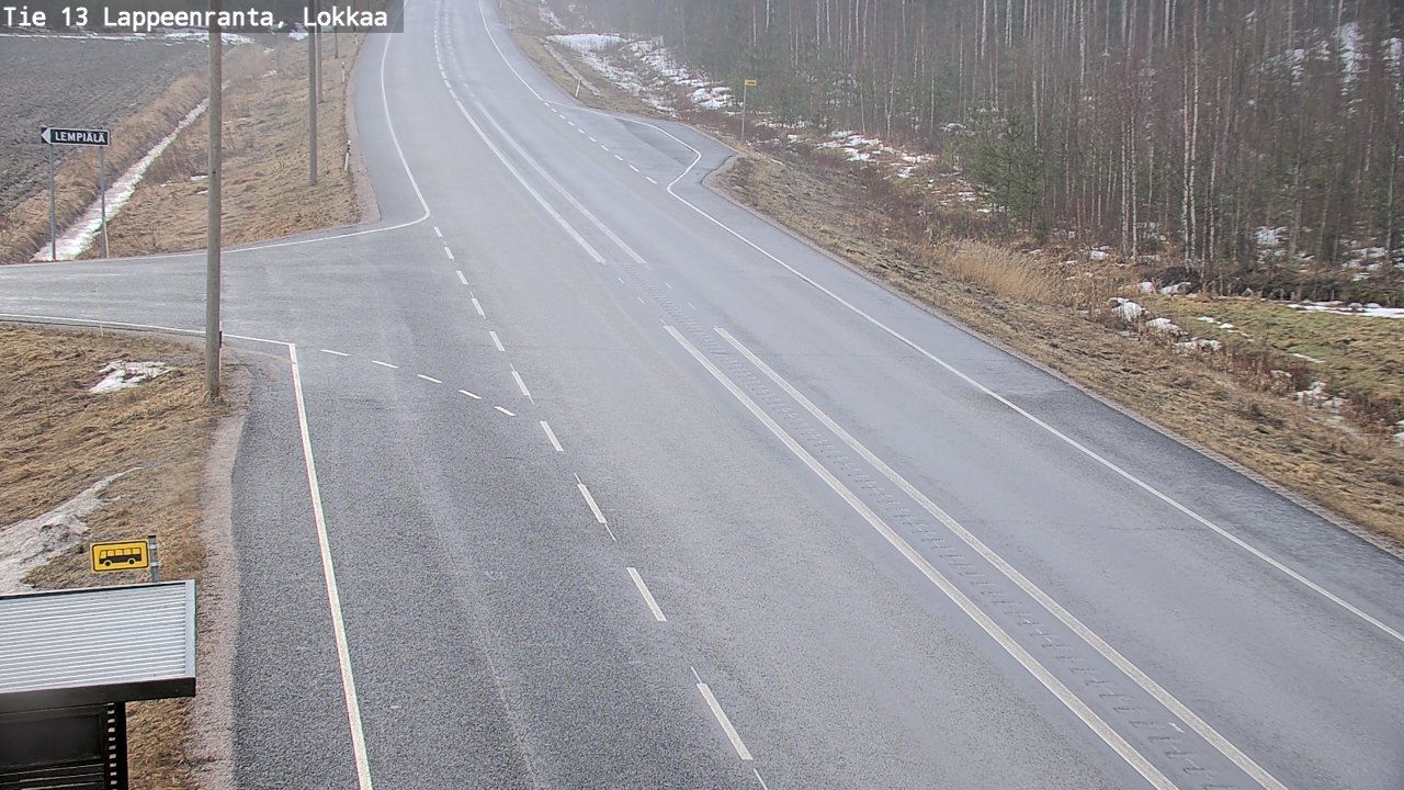 Kelikamerat Kuva Tie 13 Lokkaan suora, Lappeenranta, Etelä-Karjala