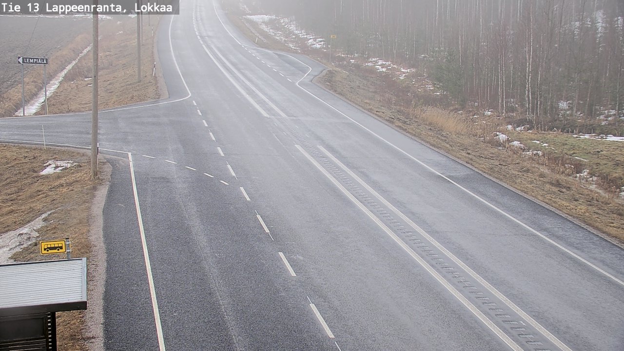 Kelikamerat Kuva Tie 13 Lokkaan suora, Lappeenranta, Etelä-Karjala