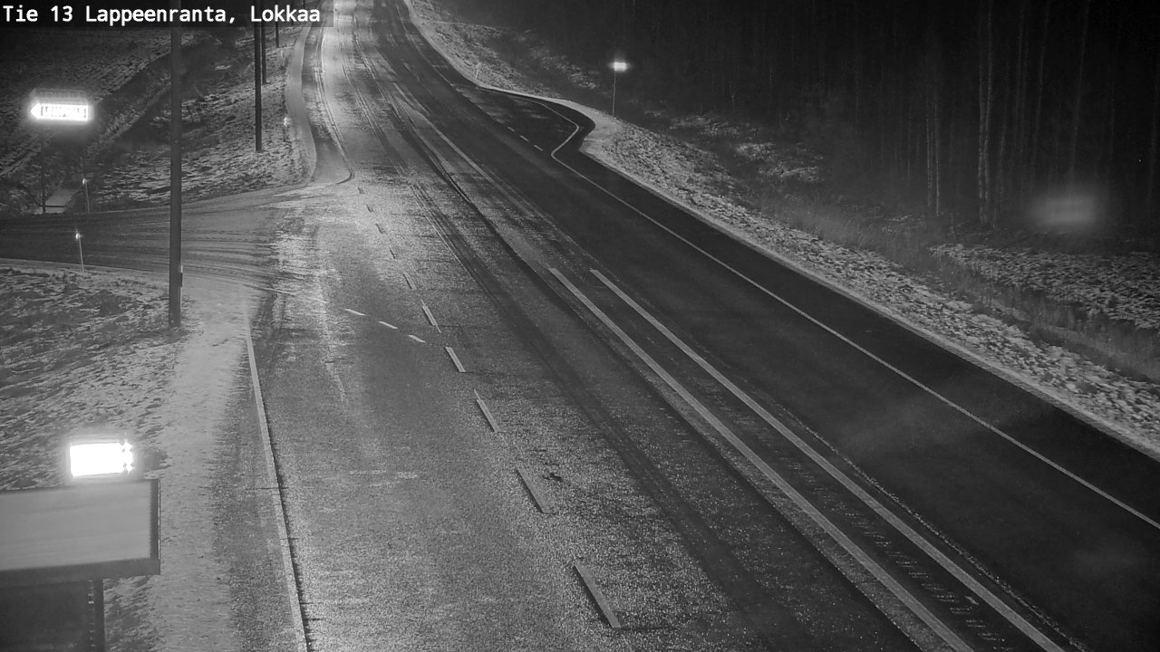 Weather Camera Image Väg 13 Lokkaa rakan, Lappeenranta, Etelä-Karjala