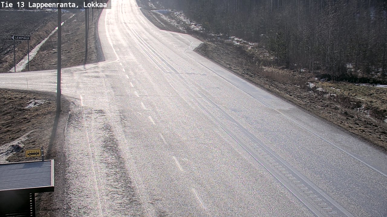 Kelikamerat Kuva Tie 13 Lokkaan suora, Lappeenranta, Etelä-Karjala