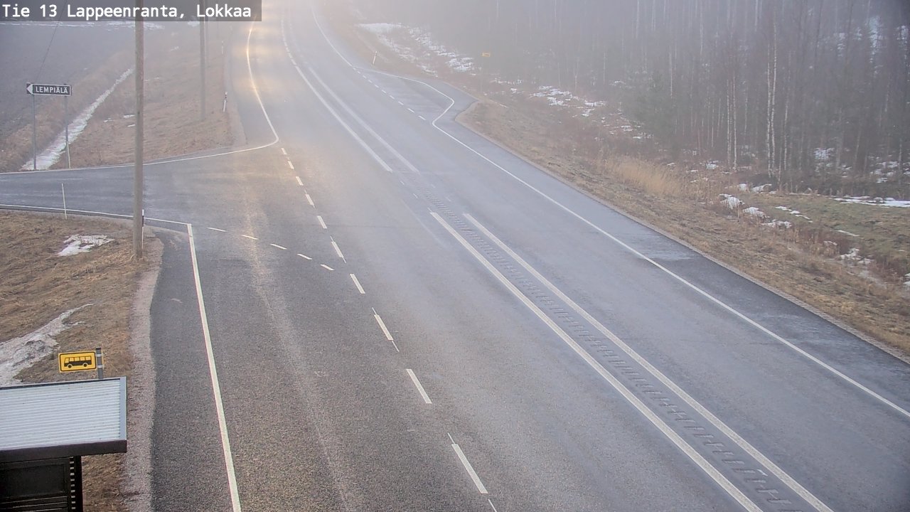 Kelikamerat Kuva Tie 13 Lokkaan suora, Lappeenranta, Etelä-Karjala