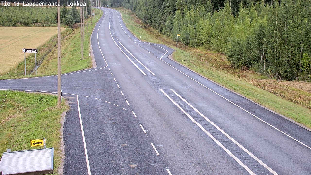 Kelikamerat Kuva Tie 13 Lokkaan suora, Lappeenranta, Etelä-Karjala