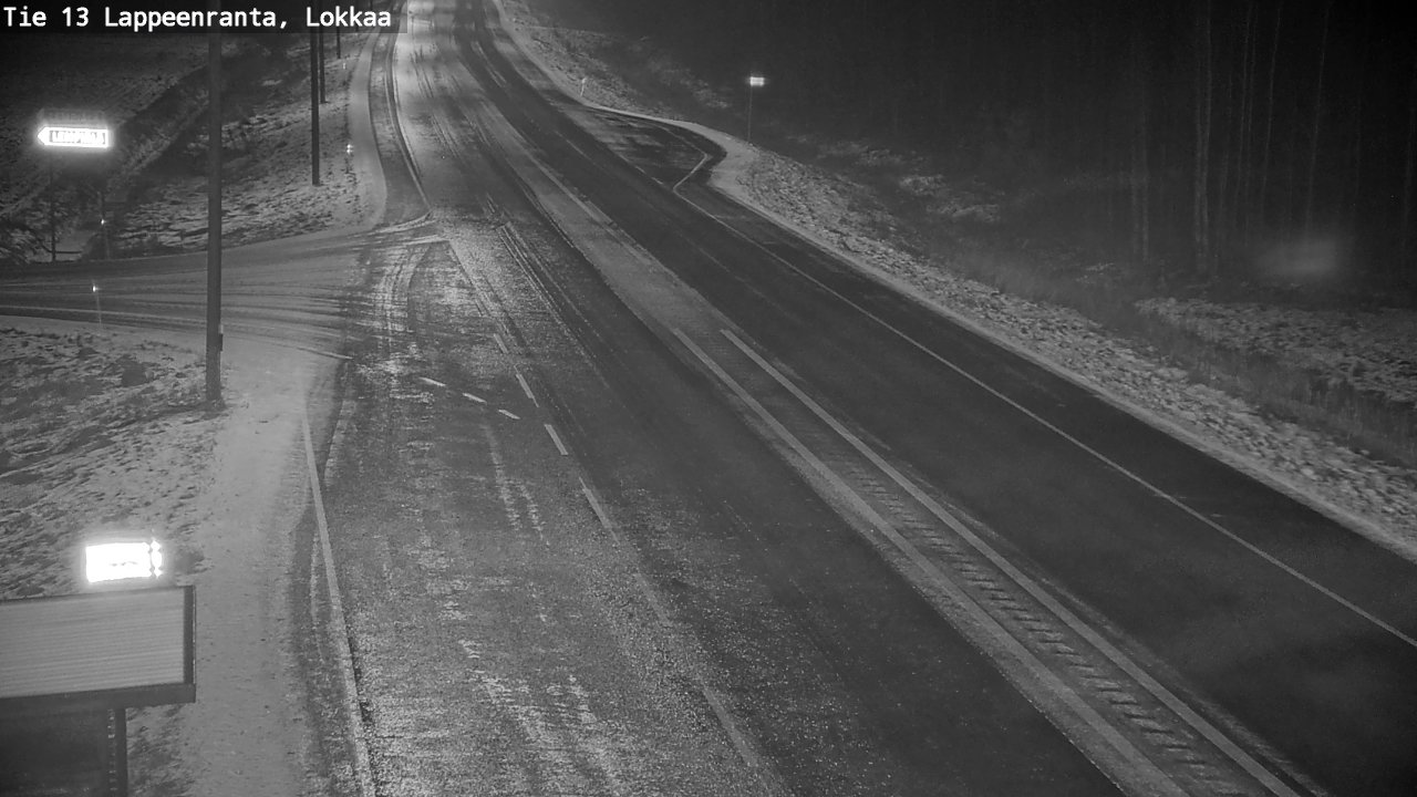 Weather Camera Image Väg 13 Lokkaa rakan, Lappeenranta, Etelä-Karjala