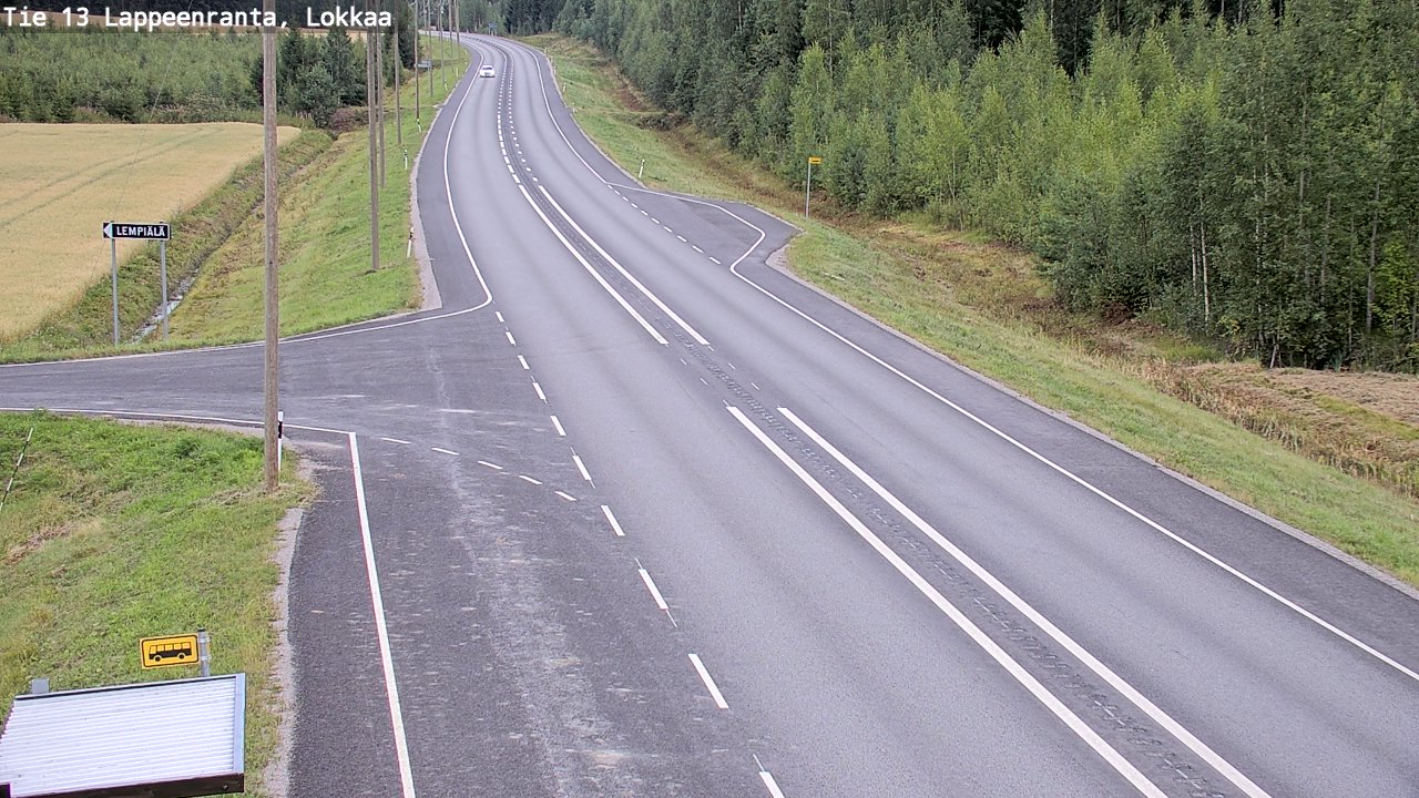 Kelikamerat Kuva Tie 13 Lokkaan suora, Lappeenranta, Etelä-Karjala
