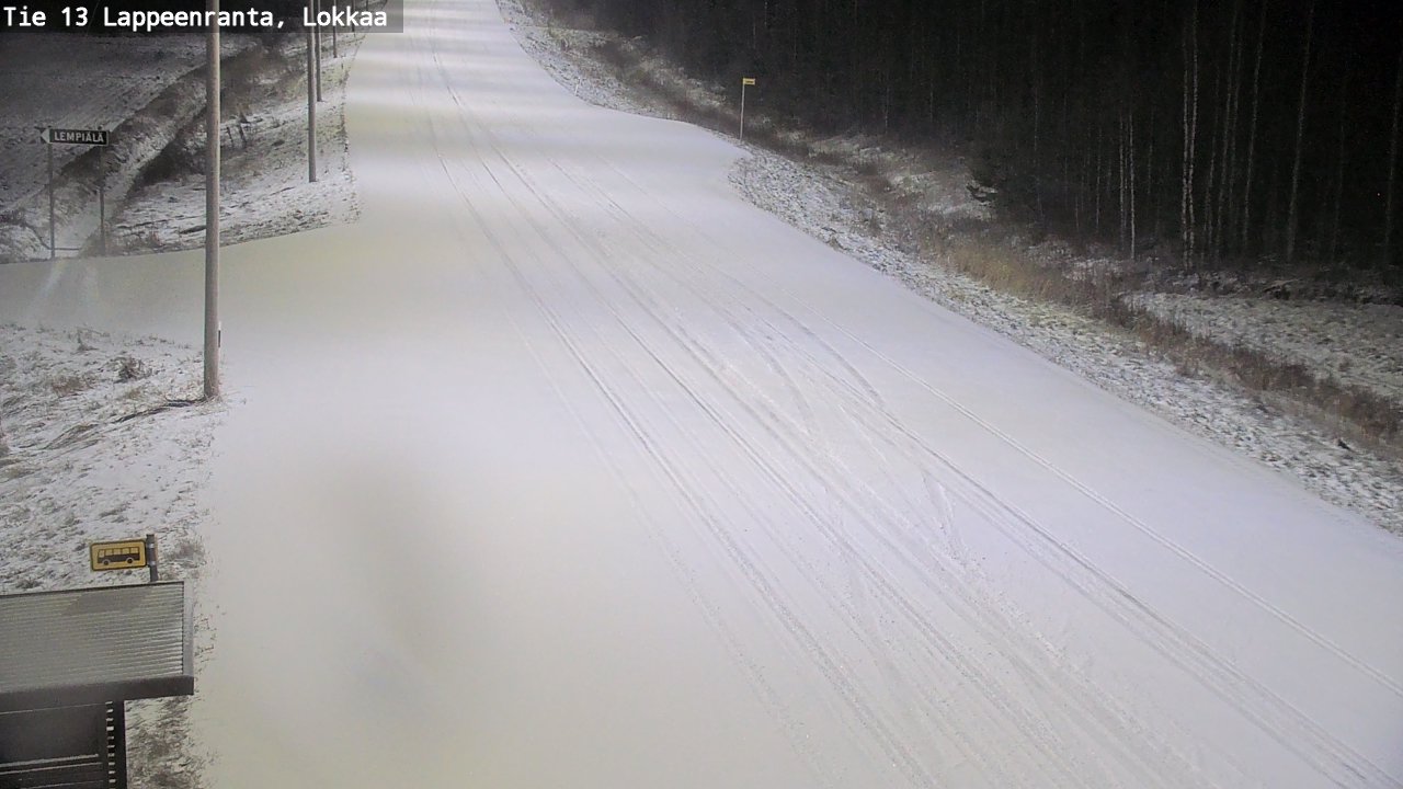 Kelikamerat Kuva Tie 13 Lokkaan suora, Lappeenranta, Etelä-Karjala