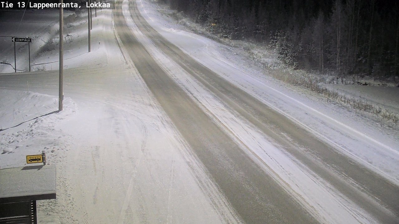 Kelikamerat Kuva Tie 13 Lokkaan suora, Lappeenranta, Etelä-Karjala