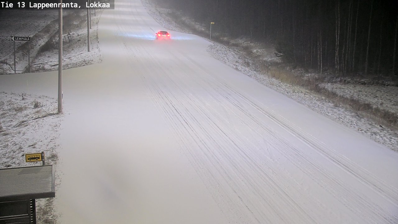 Kelikamerat Kuva Tie 13 Lokkaan suora, Lappeenranta, Etelä-Karjala