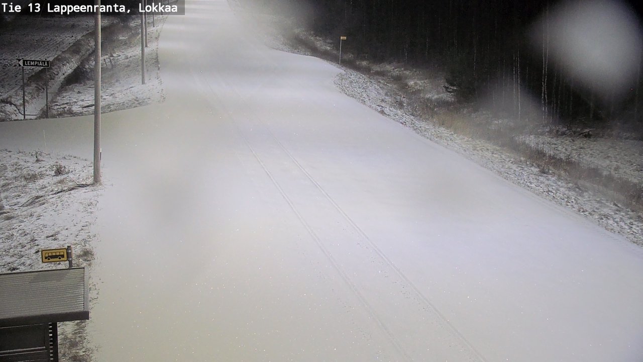 Kelikamerat Kuva Tie 13 Lokkaan suora, Lappeenranta, Etelä-Karjala