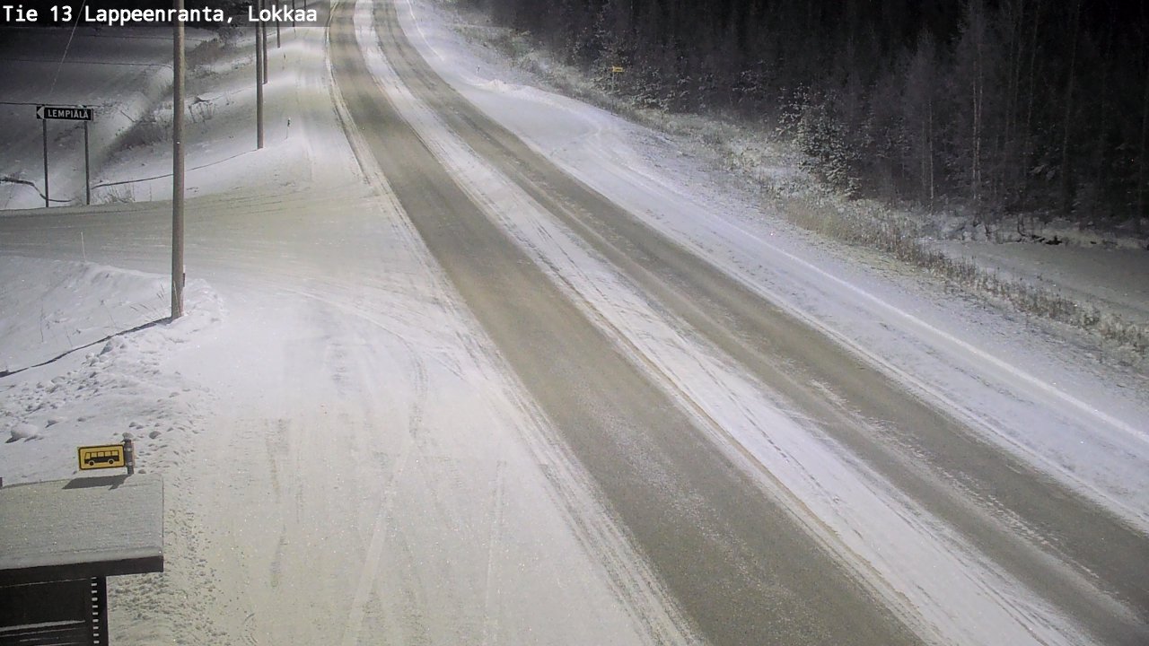 Kelikamerat Kuva Tie 13 Lokkaan suora, Lappeenranta, Etelä-Karjala