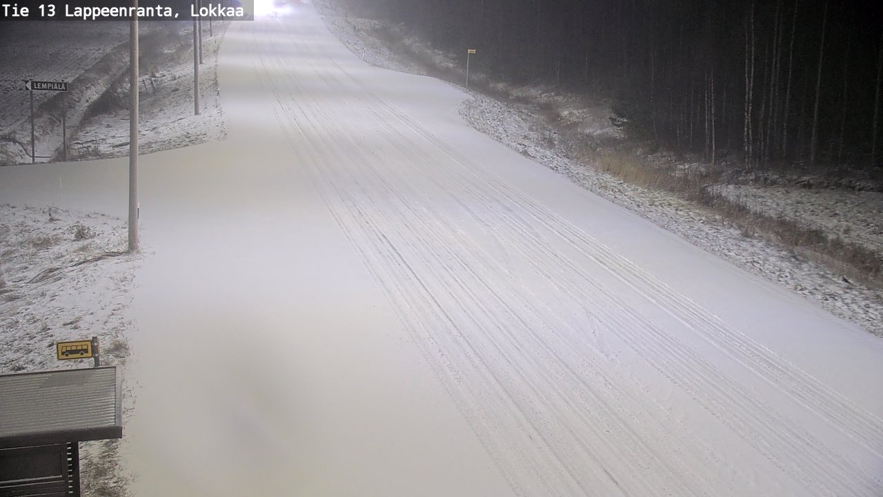 Kelikamerat Kuva Tie 13 Lokkaan suora, Lappeenranta, Etelä-Karjala