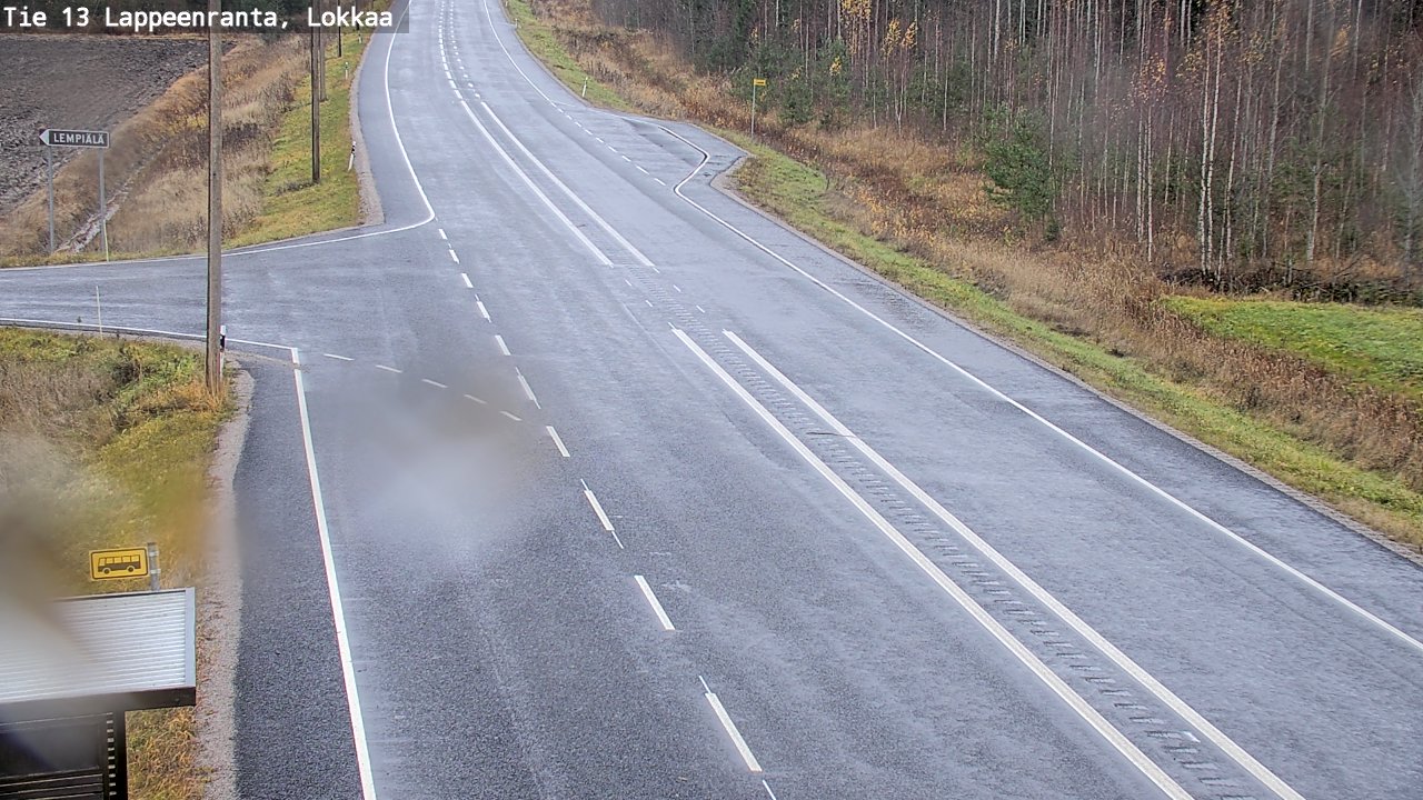 Kelikamerat Kuva Tie 13 Lokkaan suora, Lappeenranta, Etelä-Karjala