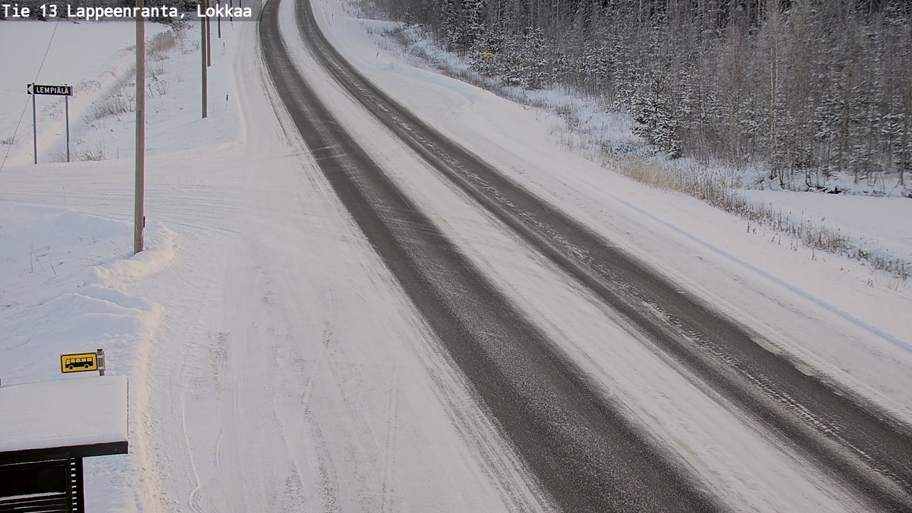 Kelikamerat Kuva Tie 13 Lokkaan suora, Lappeenranta, Etelä-Karjala
