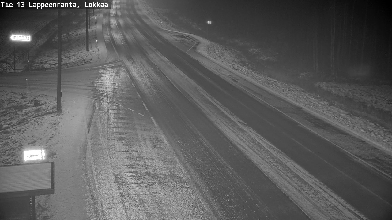 Weather Camera Image Väg 13 Lokkaa rakan, Lappeenranta, Etelä-Karjala