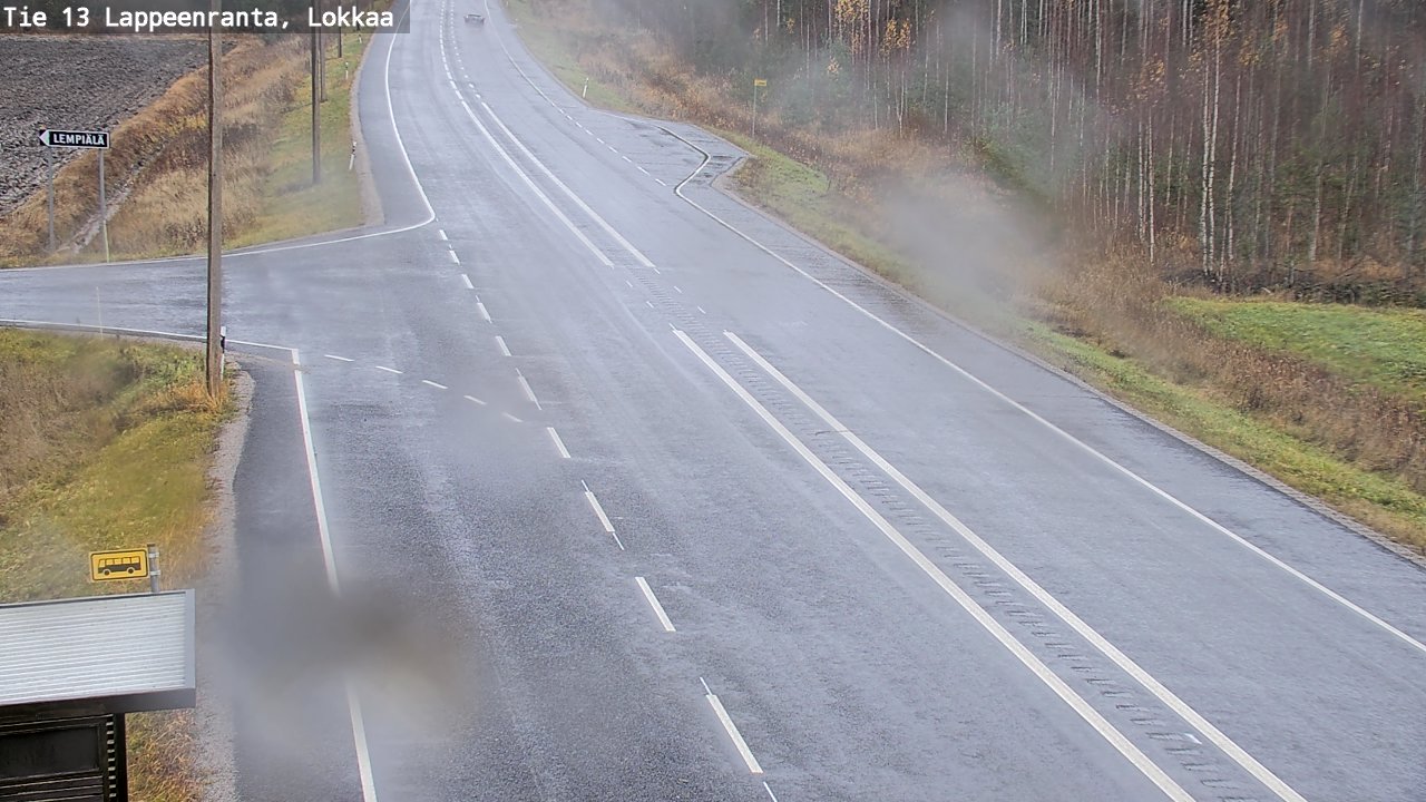 Kelikamerat Kuva Tie 13 Lokkaan suora, Lappeenranta, Etelä-Karjala