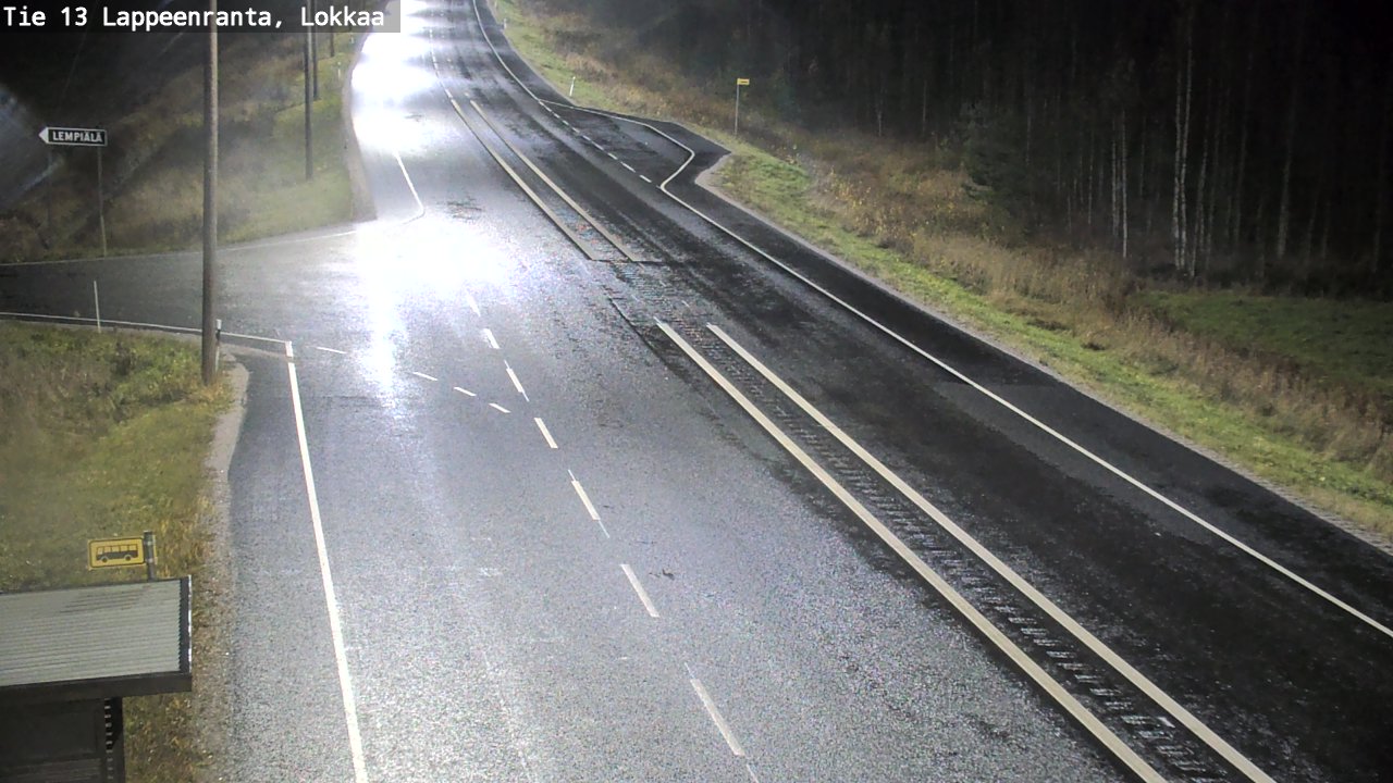 Kelikamerat Kuva Tie 13 Lokkaan suora, Lappeenranta, Etelä-Karjala