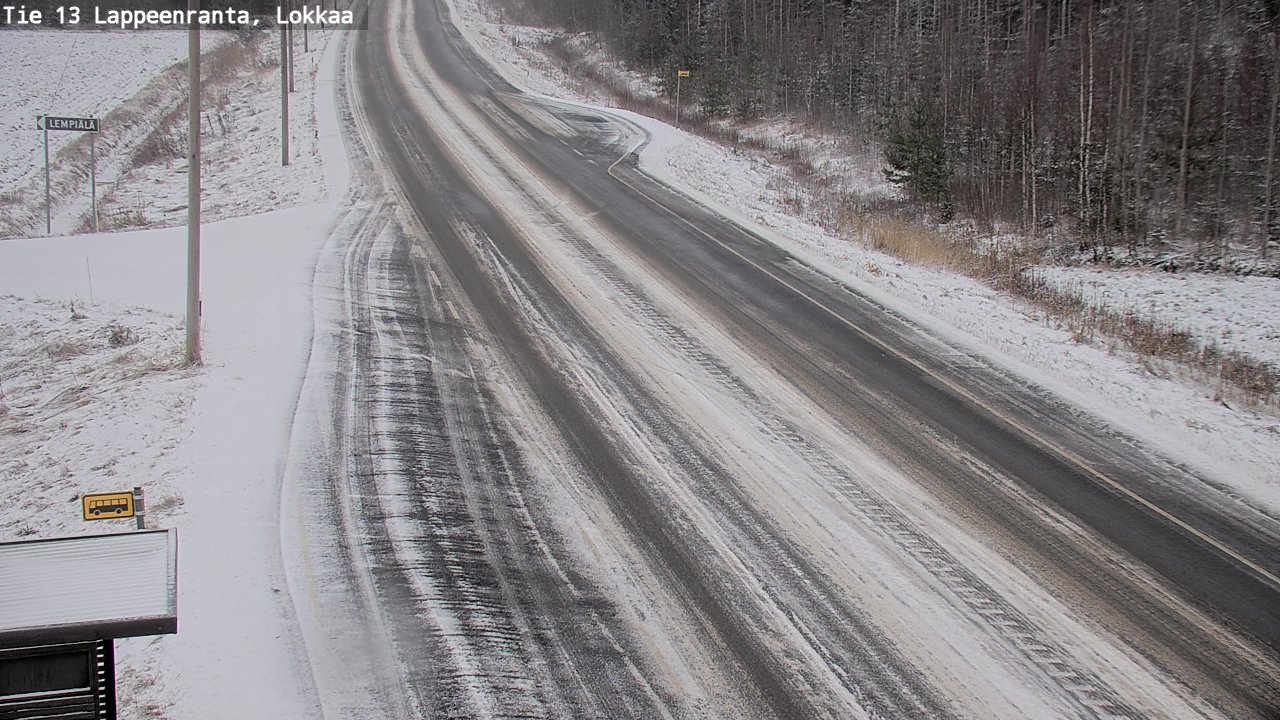 Kelikamerat Kuva Tie 13 Lokkaan suora, Lappeenranta, Etelä-Karjala