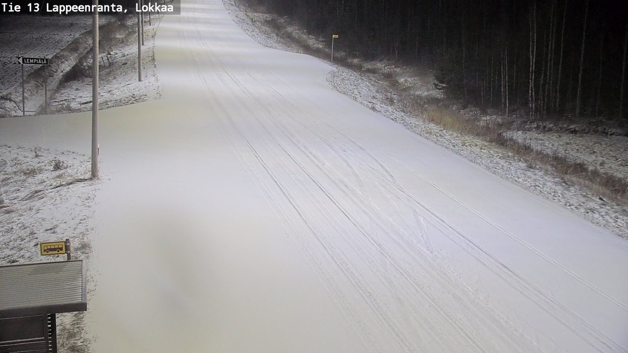 Kelikamerat Kuva Tie 13 Lokkaan suora, Lappeenranta, Etelä-Karjala