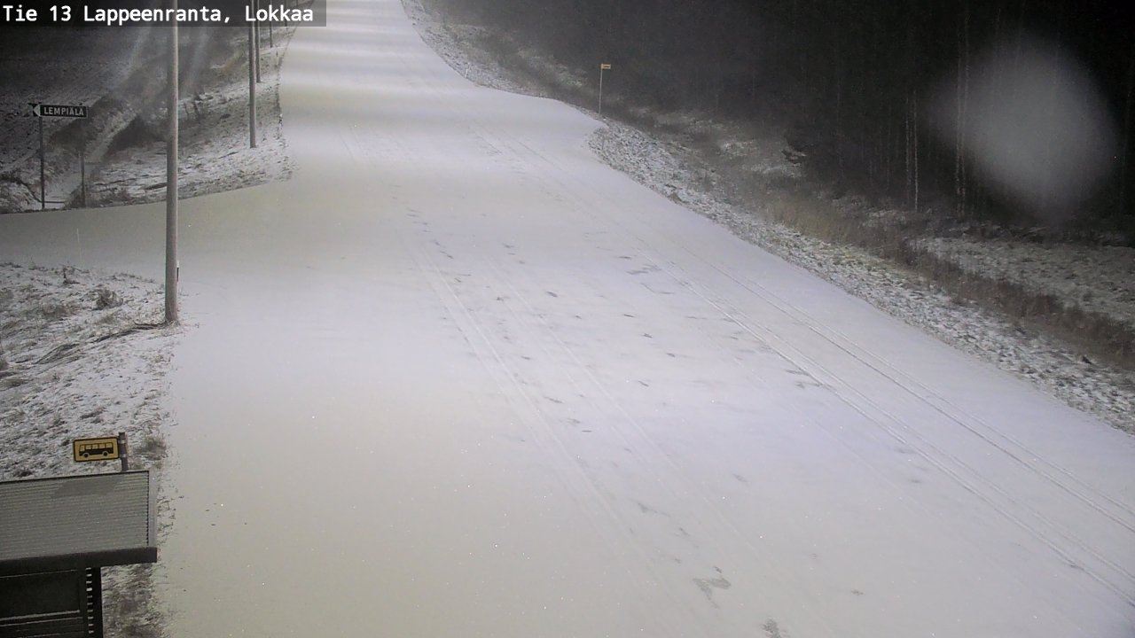 Kelikamerat Kuva Tie 13 Lokkaan suora, Lappeenranta, Etelä-Karjala